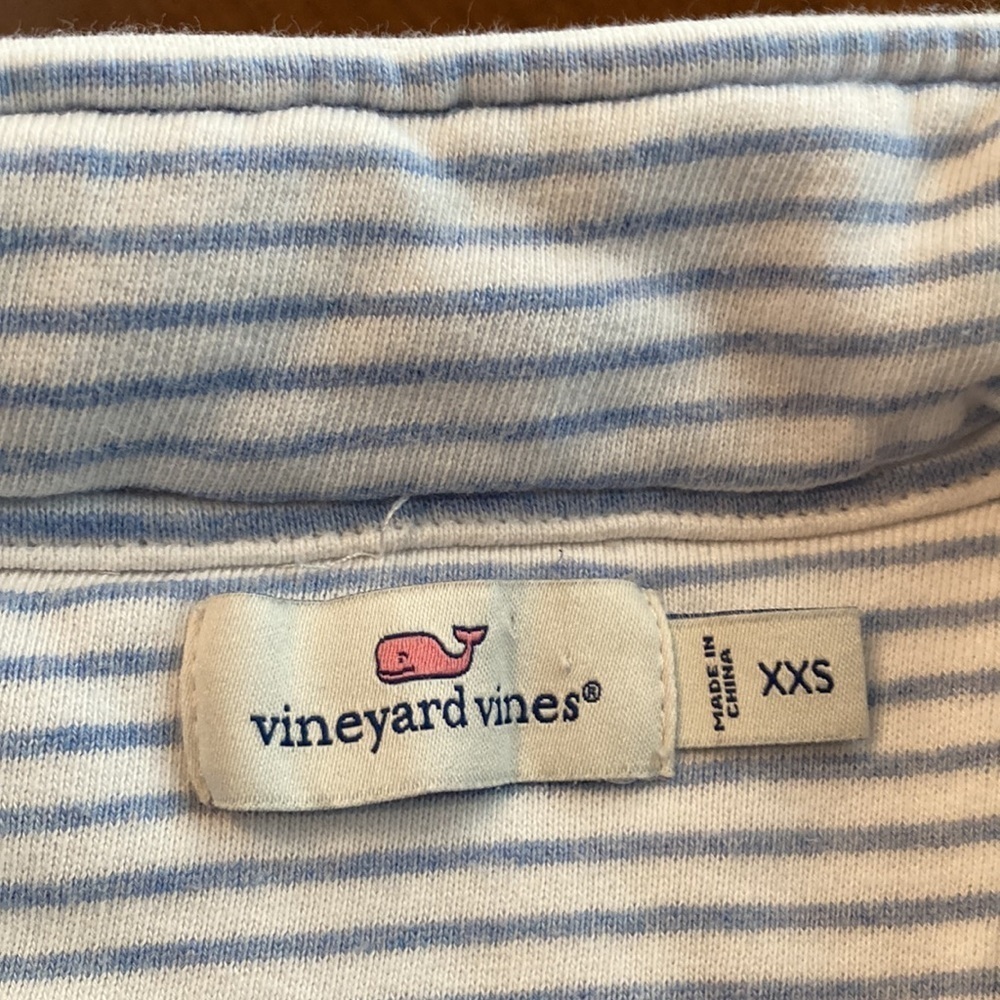 VINEYARD VINES Long Sleeved 1/4 Zip Shep Shirt - size womens XXS - Picture 15 of 15